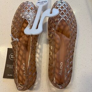 ALDO Women's Brown Lattice Flats